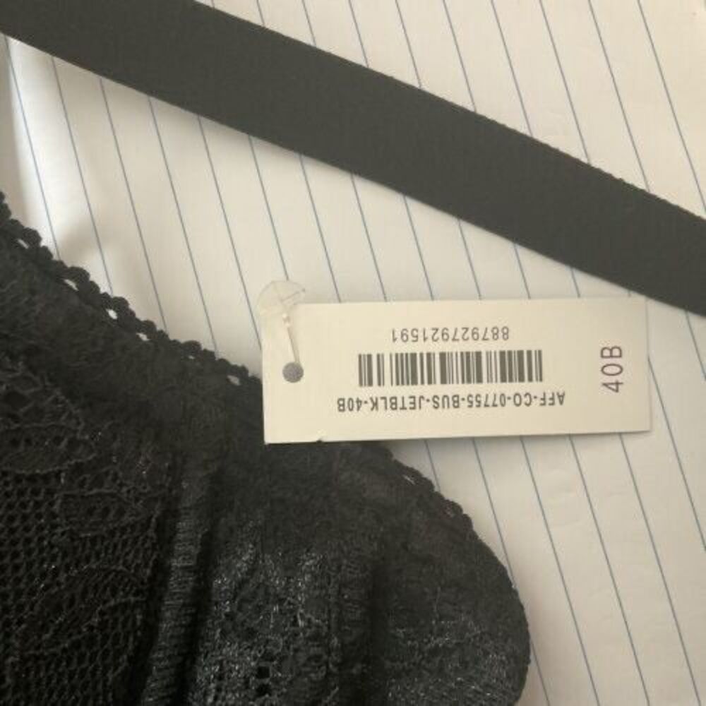 NWT Adore Me Black Bustier Lace Up Corset Lingerie Women Size 40B - Picture 6 of 12